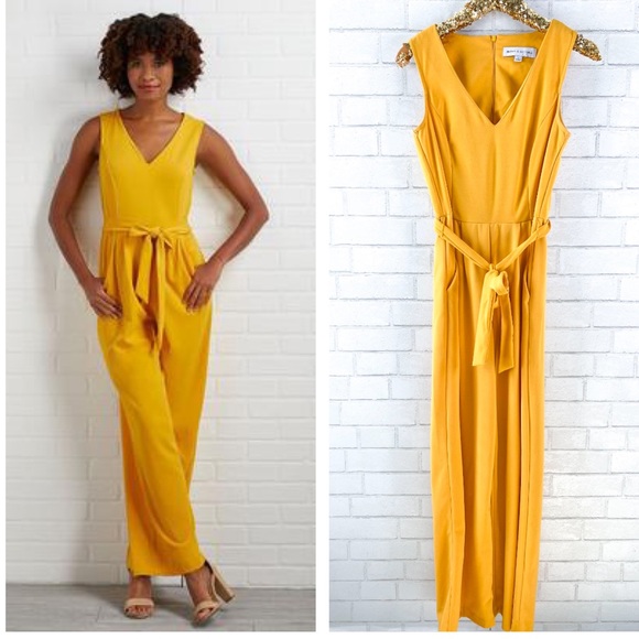 Emma & Michele Pants - Emma & Michelle Yellow Jumpsuit